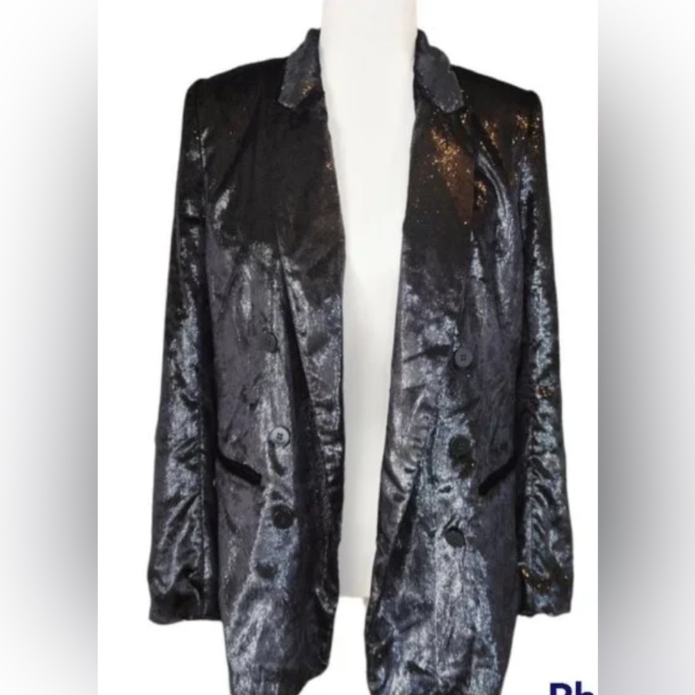 H&M Black Shiny Women's Blazer